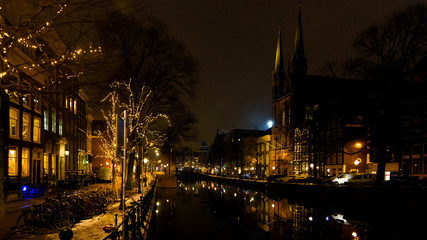 An Amsterdam Urban Nightscape