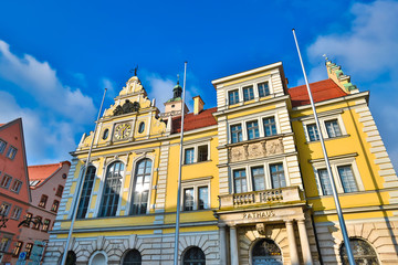 Fototapeta premium ingolstadt historic town hall bavaria germany