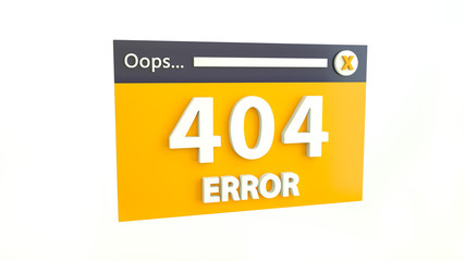 Error 404 page not found concept. Error opening the web page. Website under construction