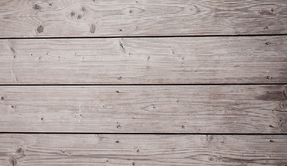 Obraz premium Wooden wall planking horizontal texture. Old solid wood slats rustic shabby background.