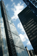 London Skyscapers at an Angle