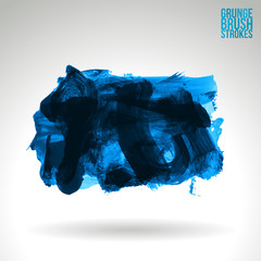 Fototapeta premium Brush stroke and texture. Grunge vector abstract hand - painted element. Underline and border design.