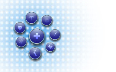 health care icon pattern medical innovation concept background design