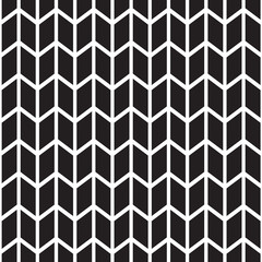 black and white seamless pattern with zig zag