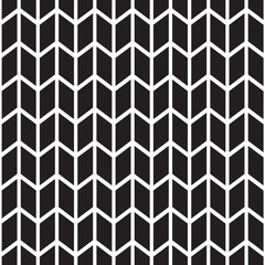 black and white seamless pattern with zig zag