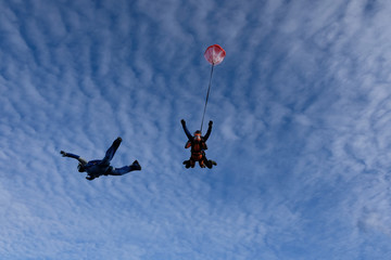Tandem skydiving. The active lifestyle.