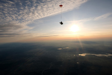 Tandem skydiving. The active lifestyle.