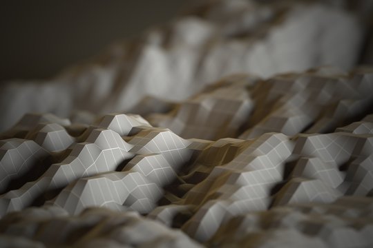 polygonal landscape computer generated illustration	