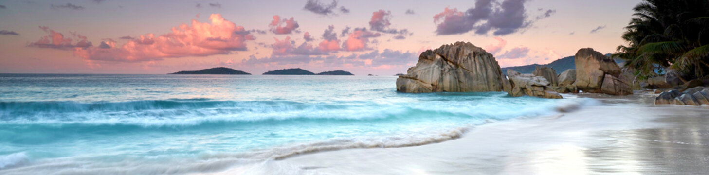 Seychellen Strand Panorama