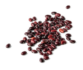 dried red beans isolated on white background