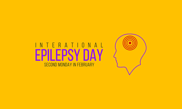 Vector illustration on the theme of International Epilepsy Day on Second Monday in February.