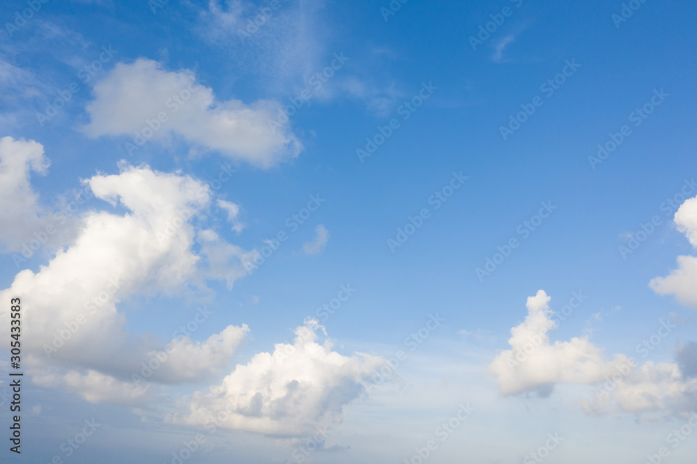 Wall mural blue sky with cloud