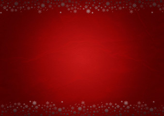 Obraz na płótnie Canvas Dark red christmas background with snowflakes