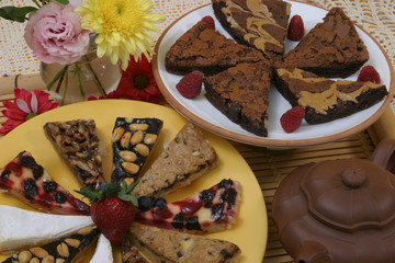 desert bars and brownie 