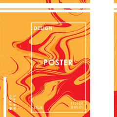 Fototapeta premium Poster Liquid Cool Color