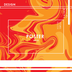 Fototapeta premium Poster Abstract Liquid Background Neon Color full
