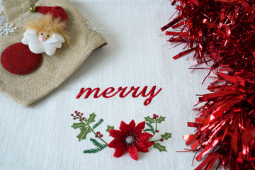 christmas greeting card with text 