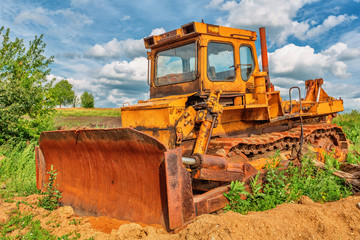 Old bulldozer