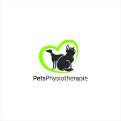 Animal Therapy cat and dog specialist logo design 