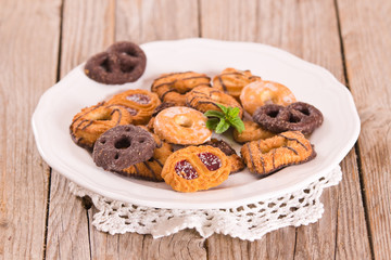 Shortcrust pastry biscuits.