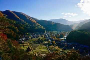 白川郷の遠景