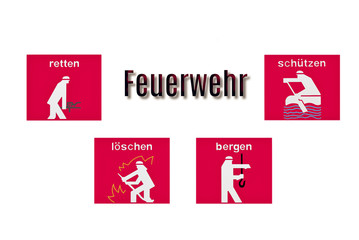 Feuerwehr Symbole und Aufgaben