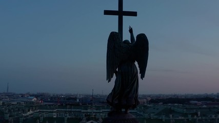 Alexander Column in the center of Palace Square