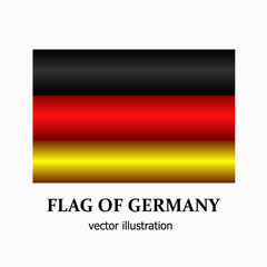 Bright button with flag of Germany. Banner illustration with flag. Happy Germany day banner. Vector Illustration.