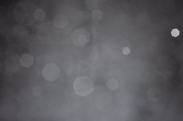 white bokeh abstract on Black background