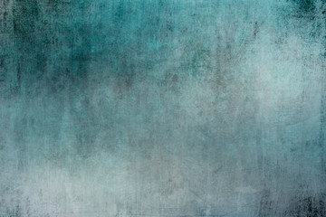 Obraz na płótnie Canvas Old blue turquoise wall grungy backdrop
