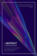 Futuristic background with neon abstract shape