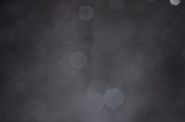 white bokeh abstract on Black background