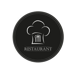 Restaurant logo icon vector illustration