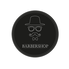 Barbershop logo icon vector illustration