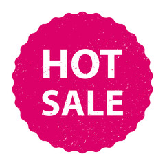Hot Sale Badge with grunge effect