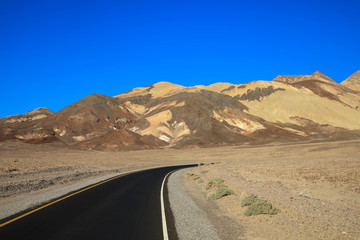 Artist's drive, Nebentraße im Death Valley