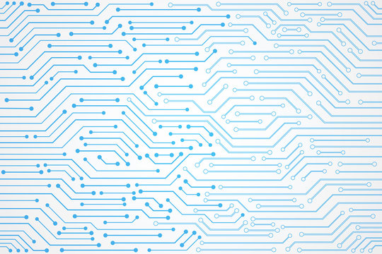 Abstract Technology Background, Blue Circuit Board Pattern
