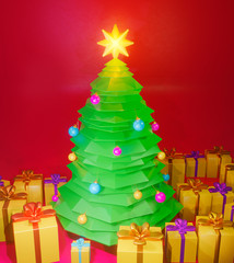 christmas tree 3D