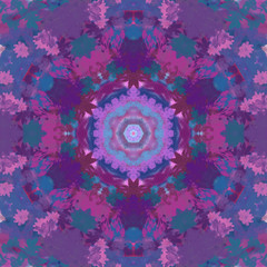 abstract mandala background floral watercolor