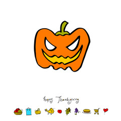 추수감사절 / 손으로 그린 추수감사절 일러스트