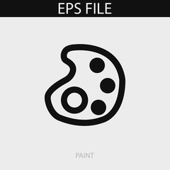 Paint icon. EPS vector file