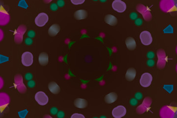 Colorful Dreamy style abstract, kaleidoscope background, backdrop or texture.