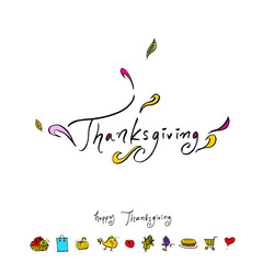 추수감사절 / 손으로 그린 추수감사절 일러스트