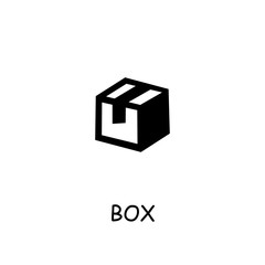 Box flat vector icon