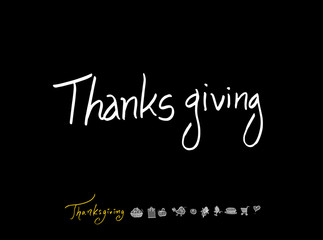 추수감사절 / 손으로 그린 추수감사절 일러스트