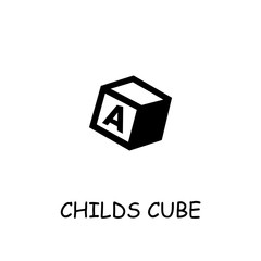 Childs Cube flat vector icon