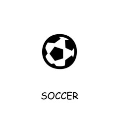 Obraz premium Soccer Ball flat vector icon