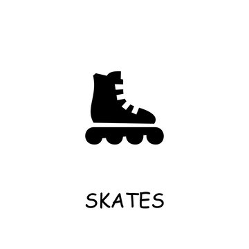 Roller Skates flat vector icon