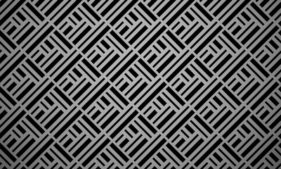 Abstract geometric pattern with stripes, lines. Seamless vector background. Black ornament. Simple lattice graphic design