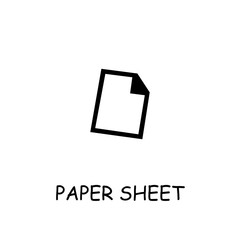 Paper Sheet flat vector icon